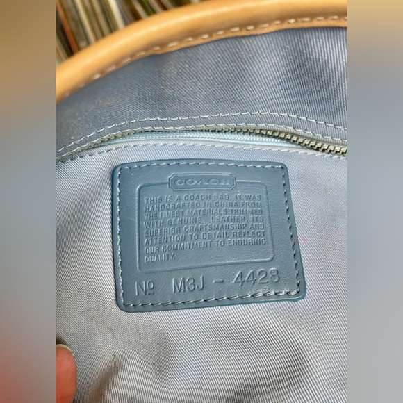 Coach Blue Soho Hampton Mini Daisy Tote Bag - Picture 7 of 8